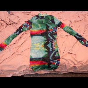 Multicolor mini dress